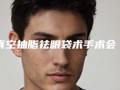 真空抽脂祛眼袋术手术会有风险出现吗