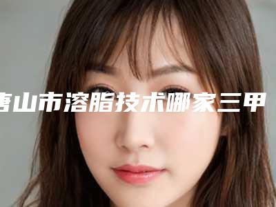 唐山市溶脂技术哪家三甲医院好(河北联合大学附属医院整形科收费不贵哦)