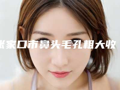 张家口市鼻头毛孔粗大收缩收费标准新版详细一览-近8个月均价为5051元